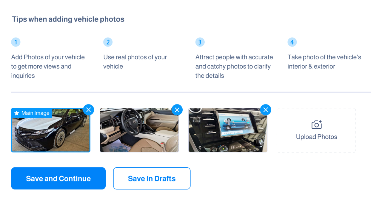 Step 4: Upload Images