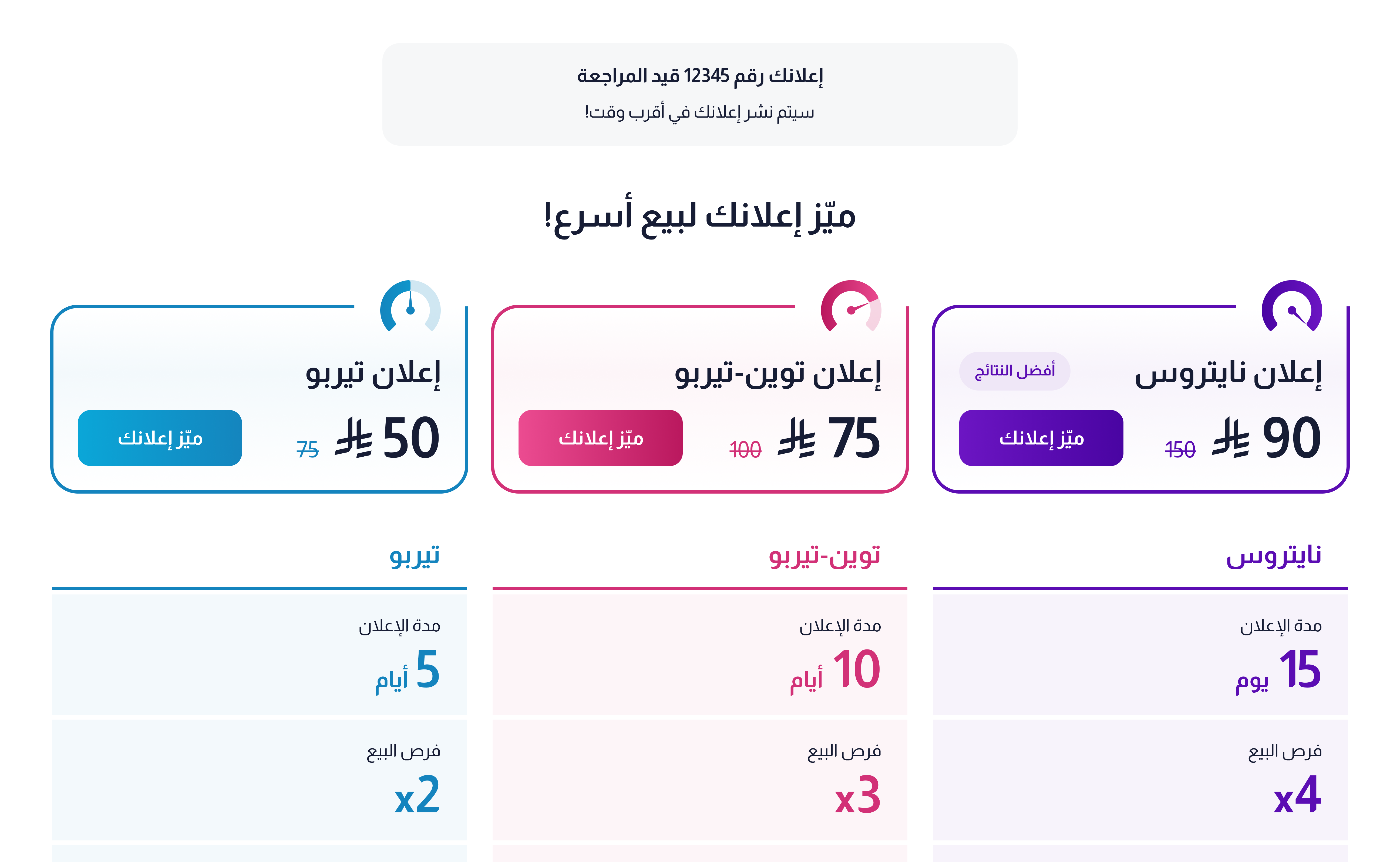 ميّز إعلانك