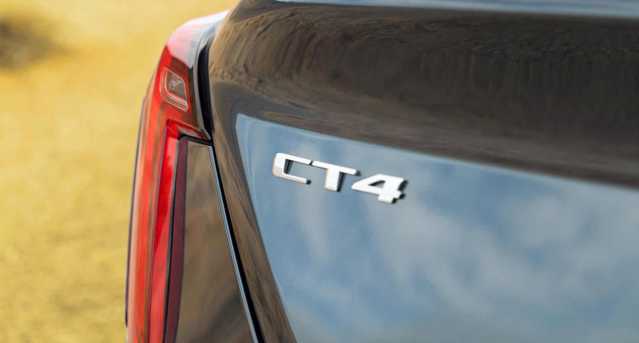  the 2022 Cadillac CT4 rear logo
