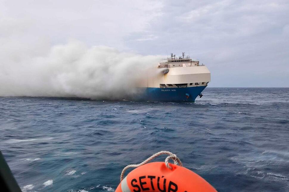 Massive Cargo Ship Carrying Cars Sinks in Mid-Atlantic