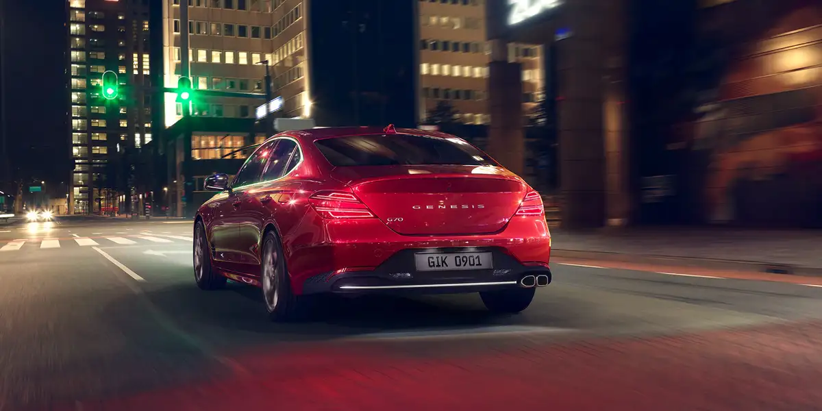  2022 Genesis G70 rear side